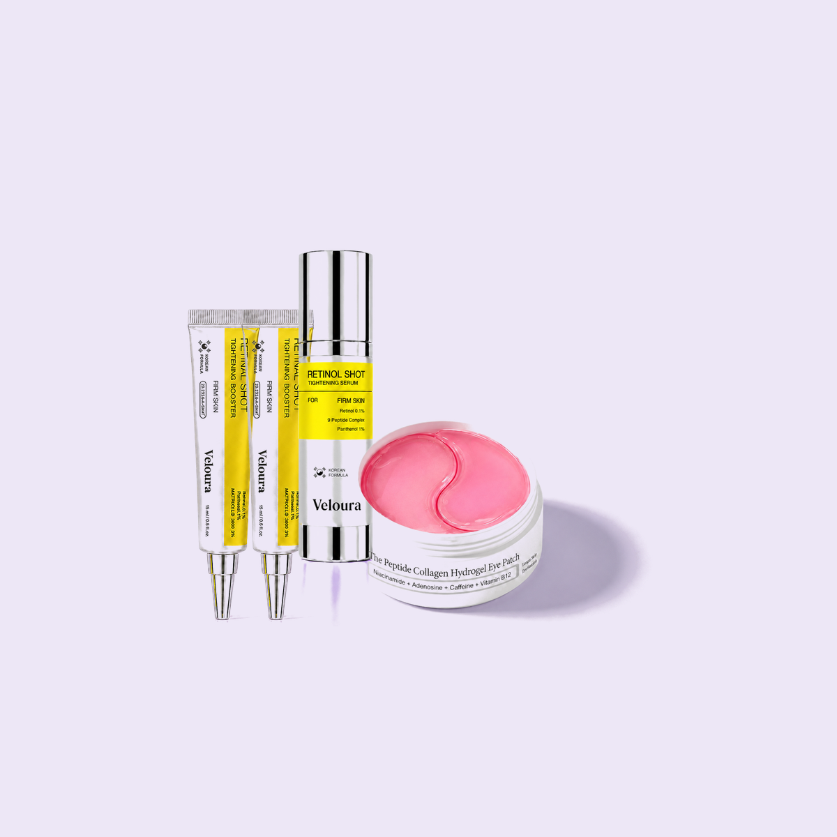 Complete Anti-Age Kit: two Retinal Booster tubes, Retinol Booster and Collagen Hydrogel Eye Patch
