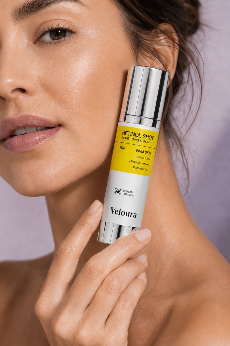 Holding the Veloura Retinol Booster